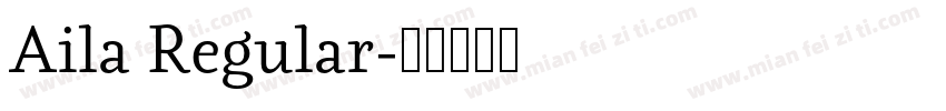Aila Regular字体转换